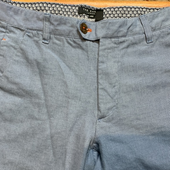 Ted Baker Light Blue Twill Weave Chino’s 28R Sturchi - Picture 2 of 12